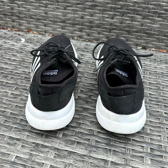 Adidas Women’s Cloudfoam Qt Flex Black White Running Shoes Size 9 - Picture 5 of 11